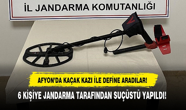AFYON'DA KAÇAK KAZI İLE DEFİNE ARADILAR!