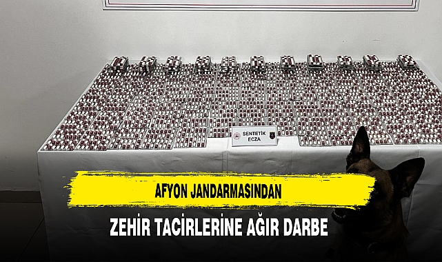 Afyon Jandarmasından Zehir Tacirlerine Darbe
