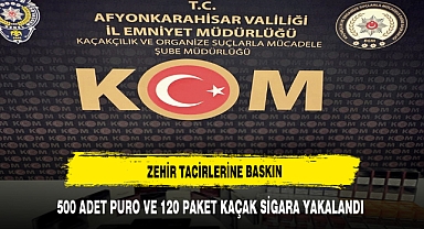 AFYON KAÇAKÇILIK ŞUBEDEN OPERASYON