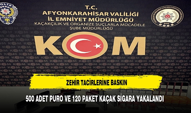 AFYON KAÇAKÇILIK ŞUBEDEN OPERASYON