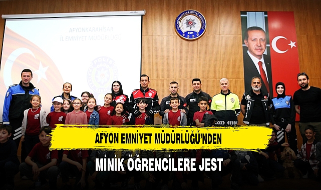 Afyon Polisinden Miniklere Jest