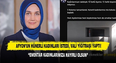Afyon’un Hünerli Kadınları İstedi, Vali Yiğitbaşı Yaptı!