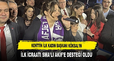 Afyon'un İlk Kadın Belediye Başkanı Köksal'ın İlk İcraatı SMA'lı Akif'e Desteği Oldu
