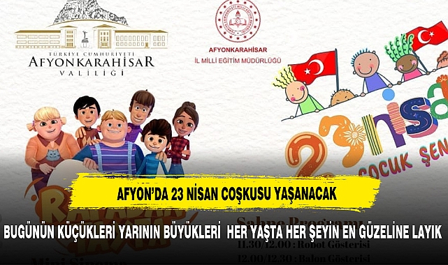 AFYON VALİLİĞİNDEN ÇOCUKLARA ÖZEL PROGRAM