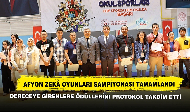 Afyon Zekâ Oyunları Şampiyonası Tamamlandı