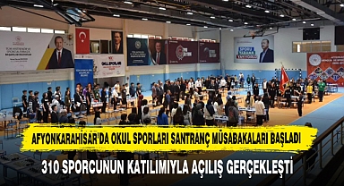 Afyonkarahisar’da Okul Sporları Santranç Müsabakaları Başladı
