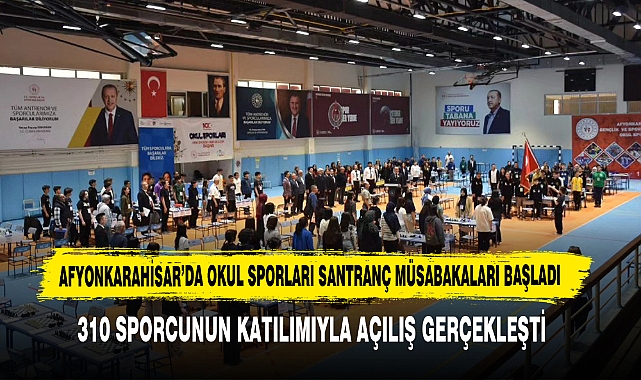 Afyonkarahisar’da Okul Sporları Santranç Müsabakaları Başladı
