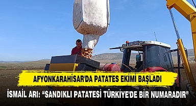 Afyonkarahisar'da Patates Ekimi Başladı