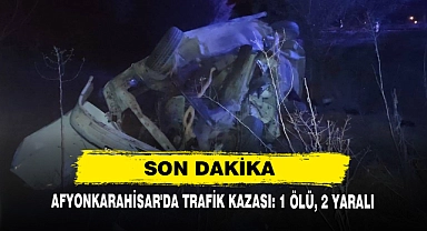 Afyonkarahisar'da Trafik Kazası: 1 Ölü, 2 Yaralı