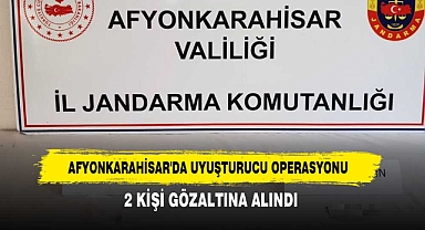 Afyonkarahisar'da Uyuşturucu Operasyonu 2 Kişi Gözaltına Alındı