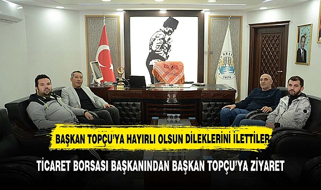 Afyonkarahisar Ticaret Borsası Başkanı Mehmet Mühsürler, Başkan Topçu’ya Ziyarette Bulundu