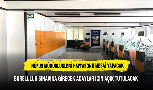 AFYONLULAR DİKKAT NÜFUS MÜDÜRLÜĞÜ HAFTA SONU AÇIK