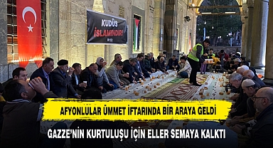 AFYONLULAR DÜNYA KUDÜS GÜNÜNDE BİR ARAYA GELDİLER