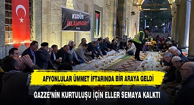 AFYONLULAR  DÜNYA KUDÜS GÜNÜNDE BİR ARAYA GELDİLER
