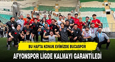 AFYONSPOR LİGDE KALMAYI GARANTİLEDİ