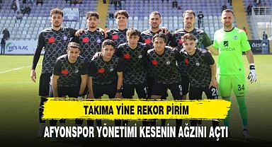 AFYONSPOR YÖNETİMİ KESENİN AĞZINI AÇTI