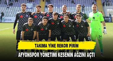 AFYONSPOR YÖNETİMİ KESENİN AĞZINI AÇTI