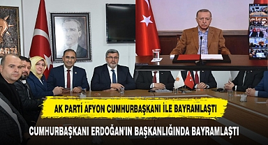 AK PARTİ AFYONKARAHİSAR TEŞKİLATI, CUMHURBAŞKANI ERDOĞAN'IN BAŞKANLIĞINDA BAYRAMLAŞTI