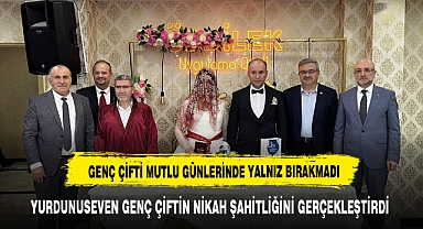 AK Parti Milletvekili İbrahim Yurdunuseven, Anıl ve İnci Çiftinin Nikah törenine katıldı