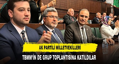 ÖZKAYA VE ARSLAN TBMM'DEKİ GRUP TOPLANTISINA KATIDI