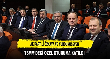 AK Partili Vekiller Özkaya ve Yurdunuseven TBMM'deki Özel Oturuma Katıldı