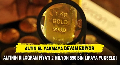 Altının Kilogram Fiyatı 2 Milyon 550 Bin Liraya Yükseldi