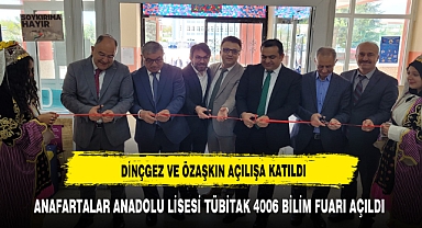 ANAFARTALAR ANADOLU LİSESİ TÜBİTAK 4006 BİLİM FUARI AÇILDI…