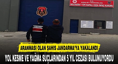 ARANMASI OLAN ŞAHIS JANDARMA’YA YAKALANDI