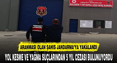 ARANMASI OLAN ŞAHIS JANDARMA’YA YAKALANDI