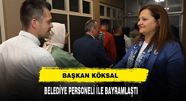 Başkan Köksal Belediye Personeli İle Bayramlaştı