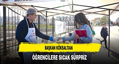 Başkan Köksal'dan Öğrencilere Sıcak Sürpriz