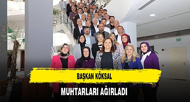 Başkan Köksal Muhtarları Ağırladı