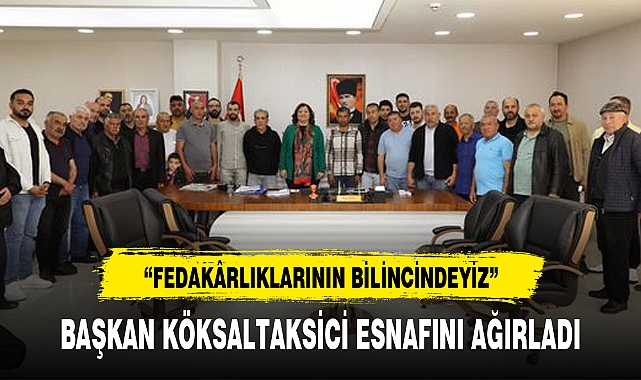 BAŞKAN KÖKSAL TAKSİCİ ESNAFINI AĞIRLADI