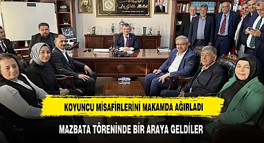Başkan Koyuncu misafirlerini ağırladı