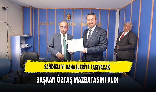 Başkan Öztaş Mazbatasını Aldı