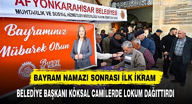 BAYRAM NAMAZI SONRASI İLK İKRAM