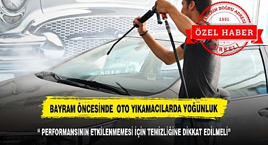 Bayram Oto Yıkamacılarda Yoğunluk Yaşanıyor