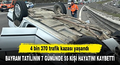 BAYRAM TATİLİNİN 7 GÜNÜNDE 55 KİŞİ HAYATINI KAYBETTİ
