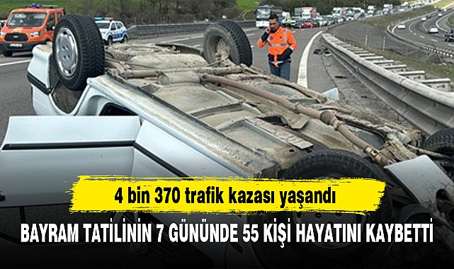 BAYRAM TATİLİNİN 7 GÜNÜNDE 55 KİŞİ HAYATINI KAYBETTİ