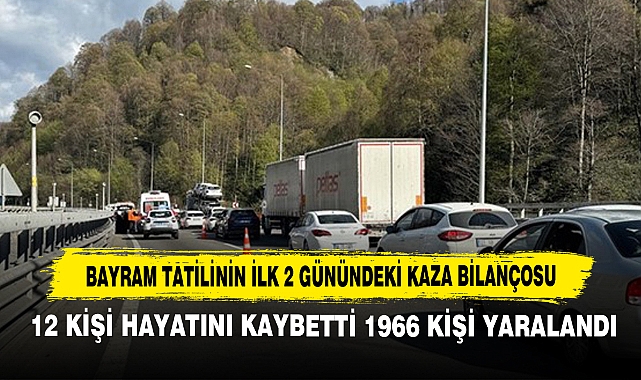 Bayram Tatilinin İlk 2 Günündeki Kaza Bilançosu