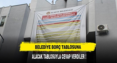 Belediyenin borç afişine MHP'den alacak kalemli afişle cevap