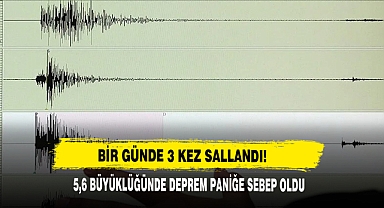 Bir Günde 3 Kez Sallandı! Tokat'da 5,6 Büyüklüğünde Deprem!