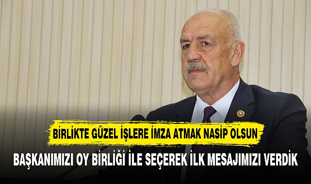 BİRLİKTE GÜZEL İŞLERE İMZA ATMAK NASİP OLSUN