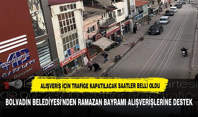 BOLVADİN BELEDİYESİ'NDEN RAMAZAN BAYRAMI ALIŞVERİŞLERİNE DESTEK