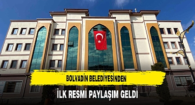Bolvadin Belediyesinden İlk Resmi Paylaşım Geldi