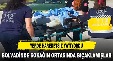 BOLVADİN ÇARŞISININ ORTASINDA BIÇAKLAMA !