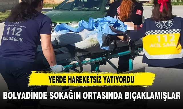 BOLVADİN ÇARŞISININ  ORTASINDA BIÇAKLAMA !