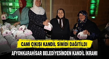 CAMİ ÇIKIŞI KANDİL SİMİDİ DAĞITILDI