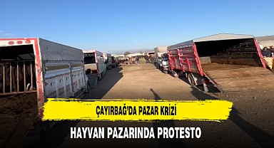 ÇAYIRBAĞ HAYVAN PAZARINDA PROTESTO !!
