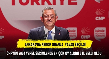 CHP'NİN 2024 YEREL SEÇİMLERDE EN ÇOK OY ALDIĞI 5 İL BELLİ OLDU